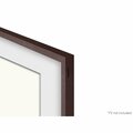 Almo 43-in Modern Brown Contemporary Wall Mountable Customizable Bezel for The Frame TV 2021/22 VG-SCFA43BW